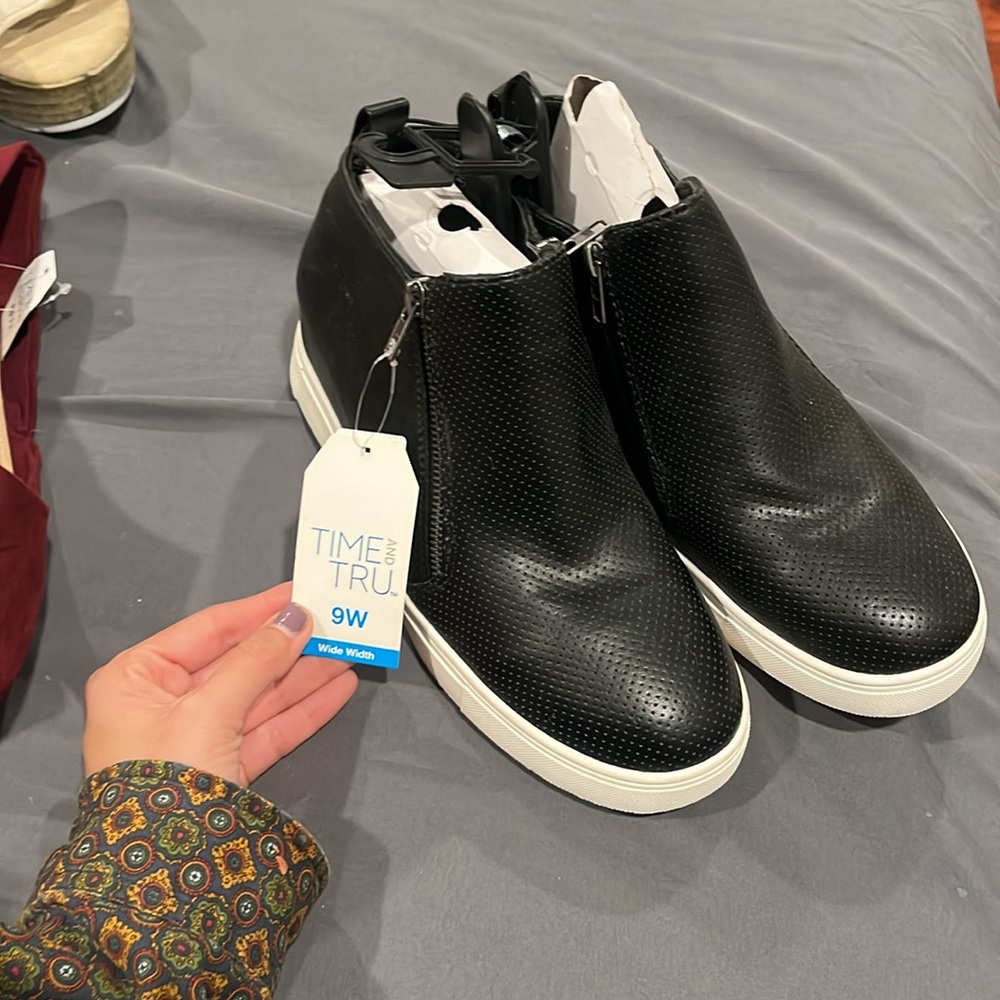 New With Tags Time And Try High Top Sneakers $20 - image 2